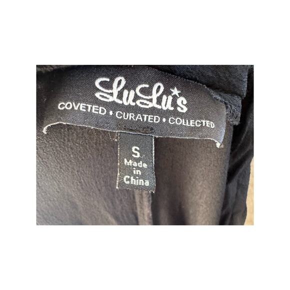 Lulu's Black Jumpsuit.  Size Small. - Picture 2 of 6